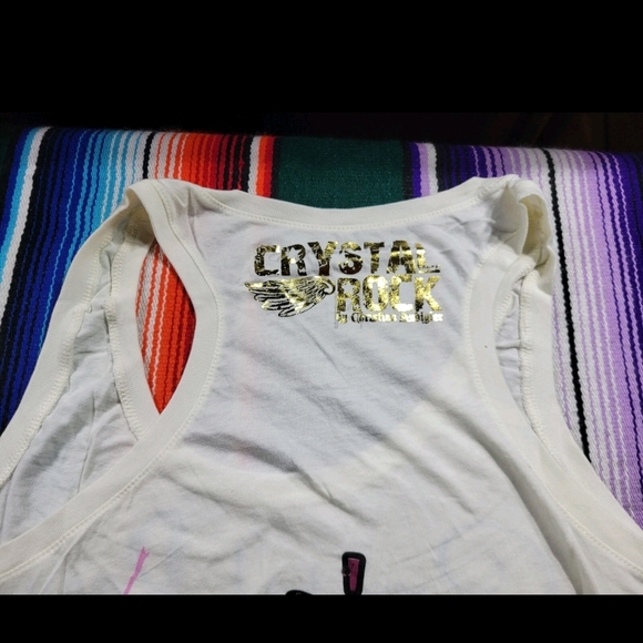 NWT Crystal Rock By Christan Audiguer Red Riding Hood Tank Top. M - Picture 7 of 8
